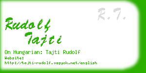 rudolf tajti business card
